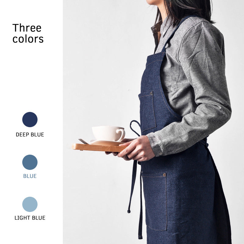 Canvas kitchen Japanese denim cotton apron