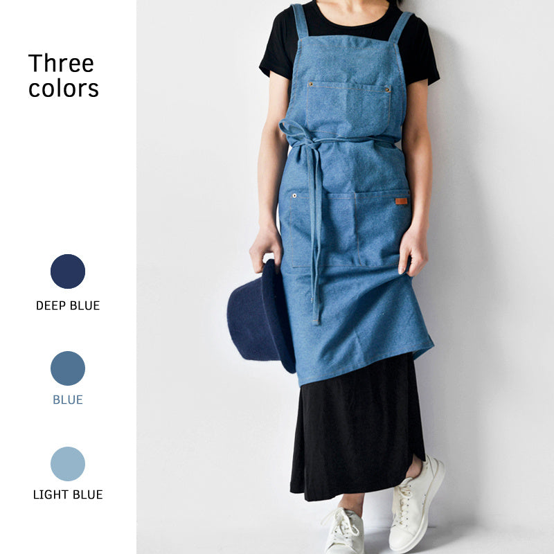Canvas kitchen Japanese denim cotton apron