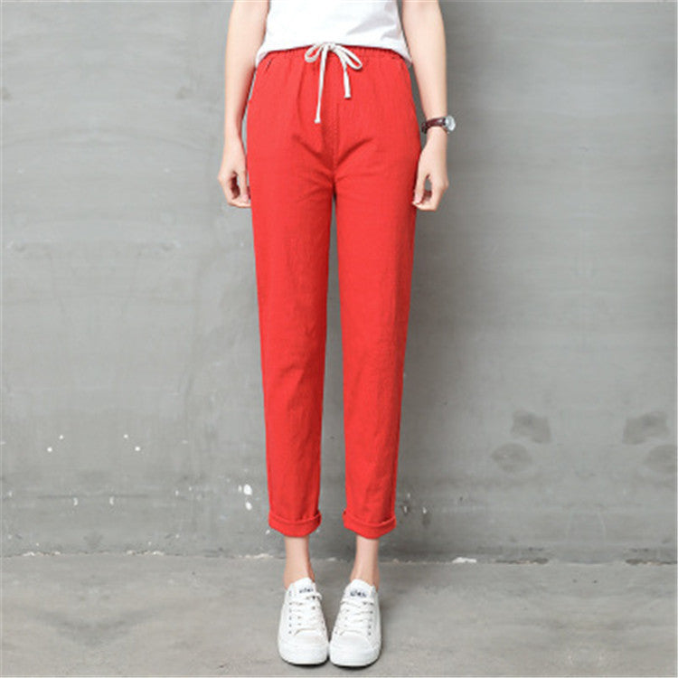 Linen casual pants