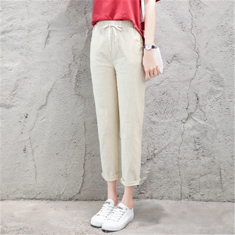 Linen casual pants
