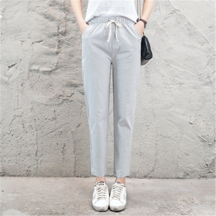 Linen casual pants