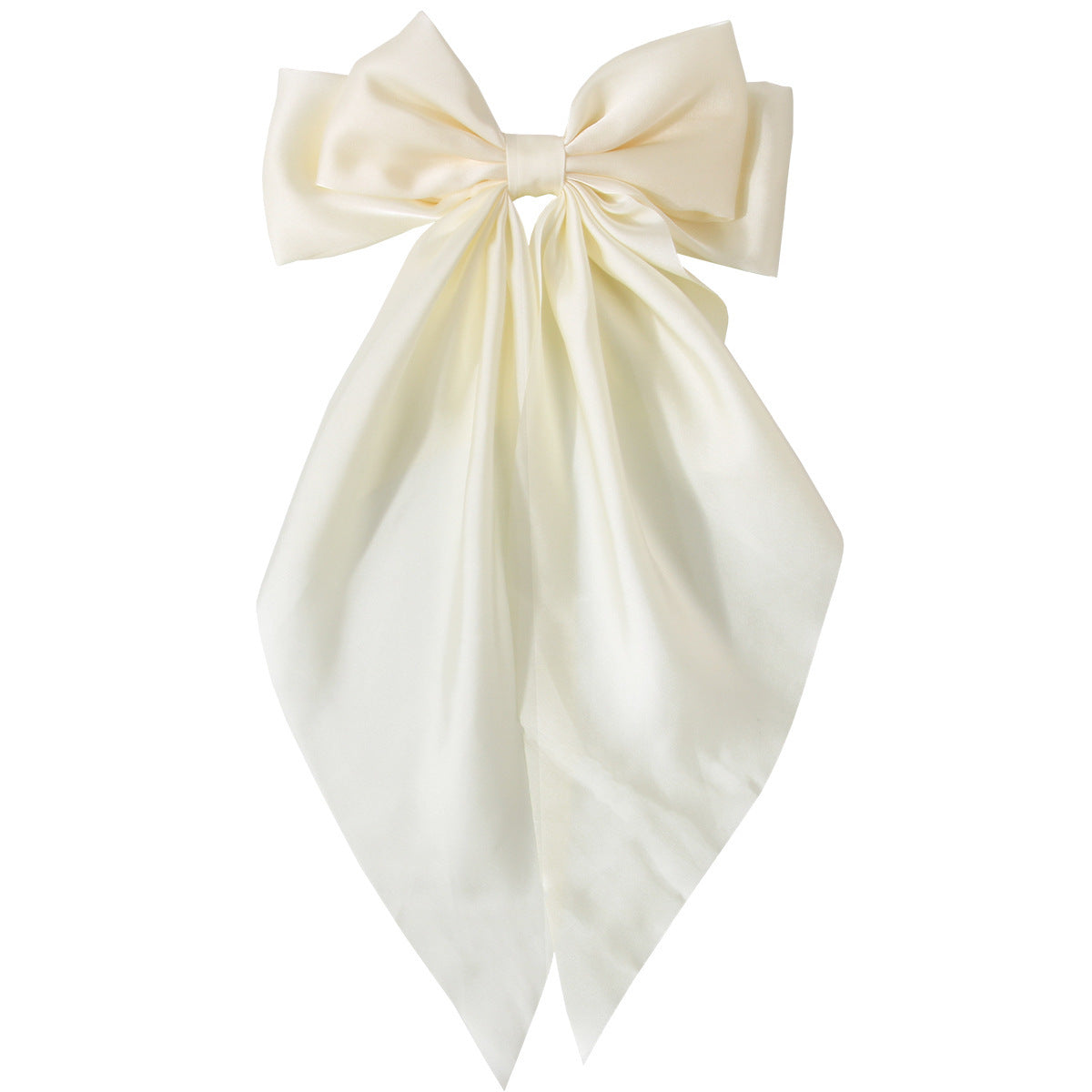 Ribbon Bowknot Spring Clip Satin Barrettes