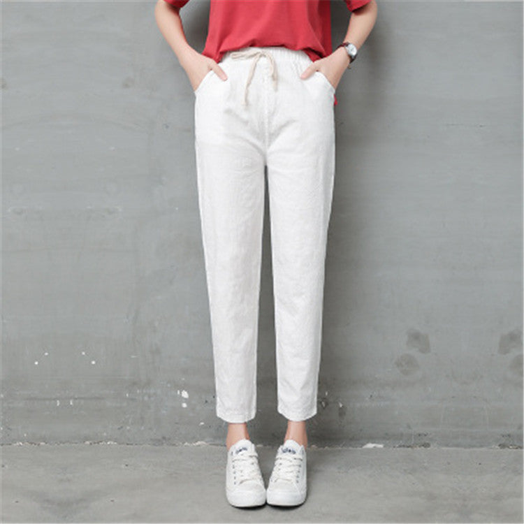 Linen casual pants