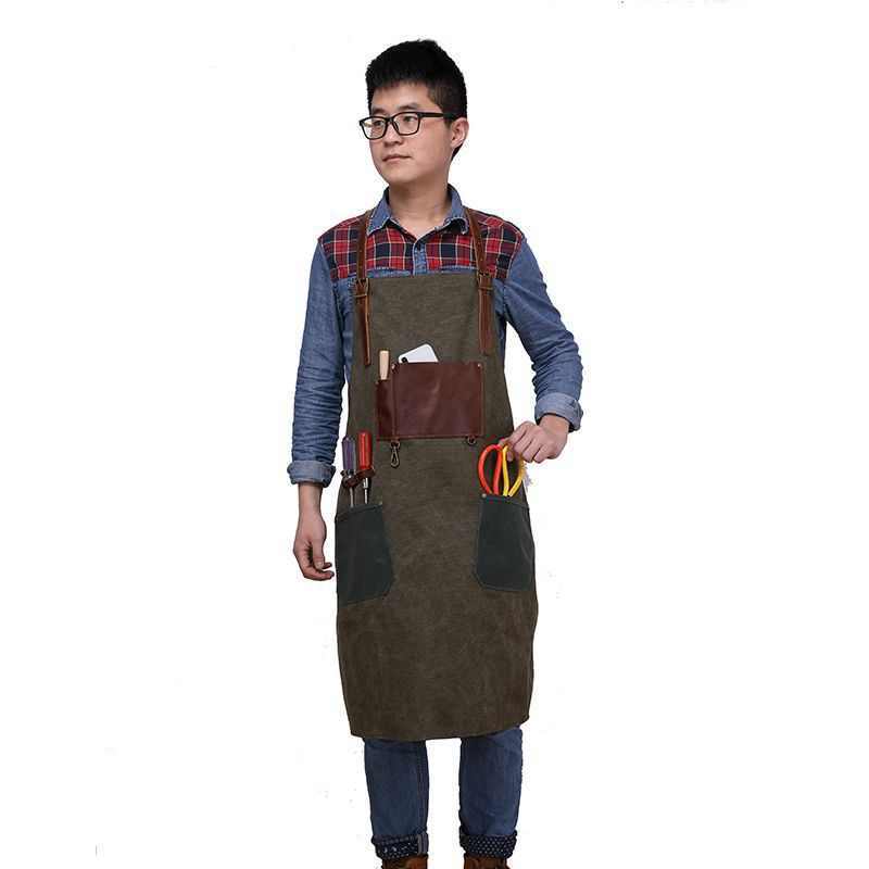 Craftsman Apron Designer Coffee Shop Canvas Apron Work Apron Bag