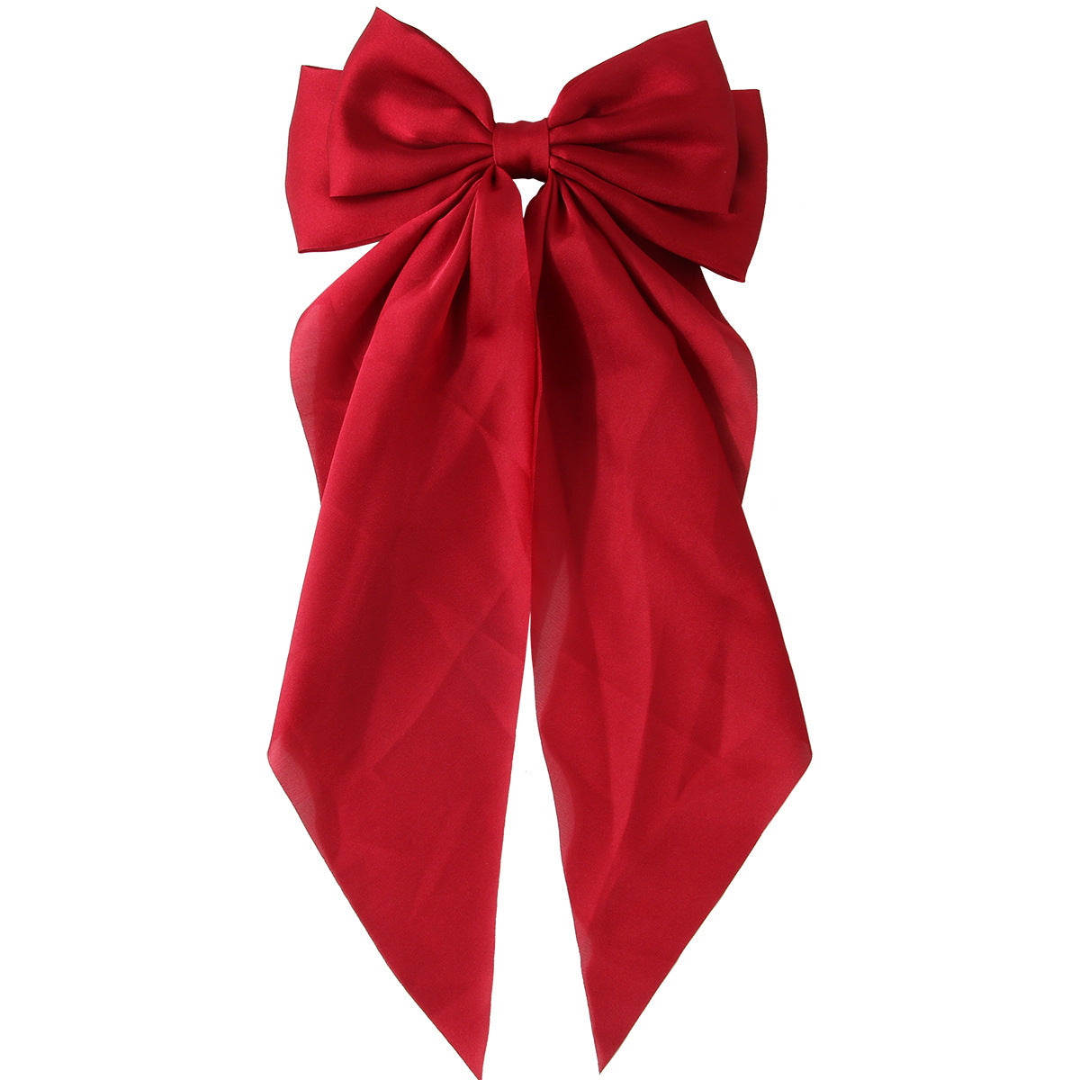 Ribbon Bowknot Spring Clip Satin Barrettes