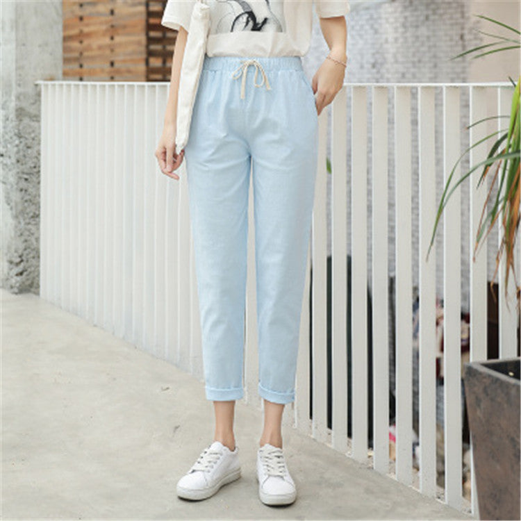 Linen casual pants