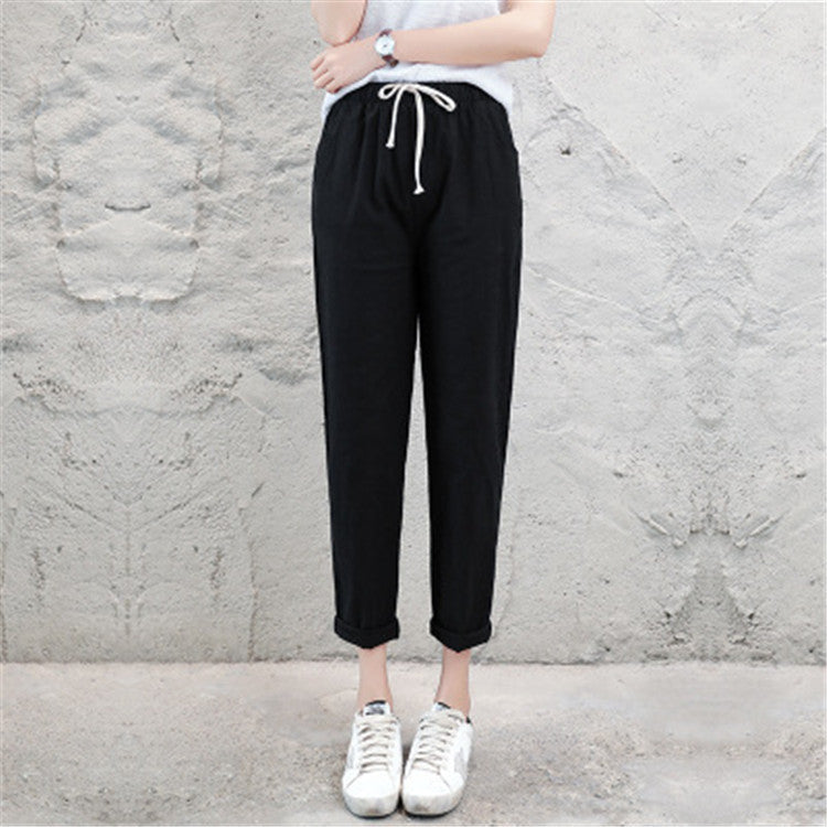 Linen casual pants
