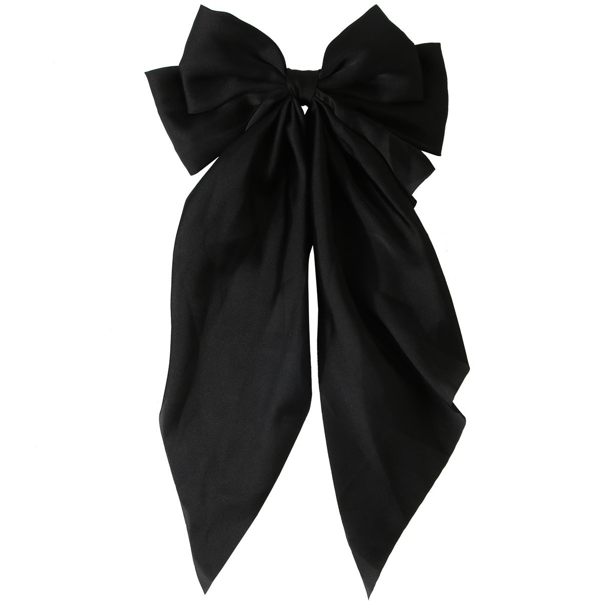 Ribbon Bowknot Spring Clip Satin Barrettes