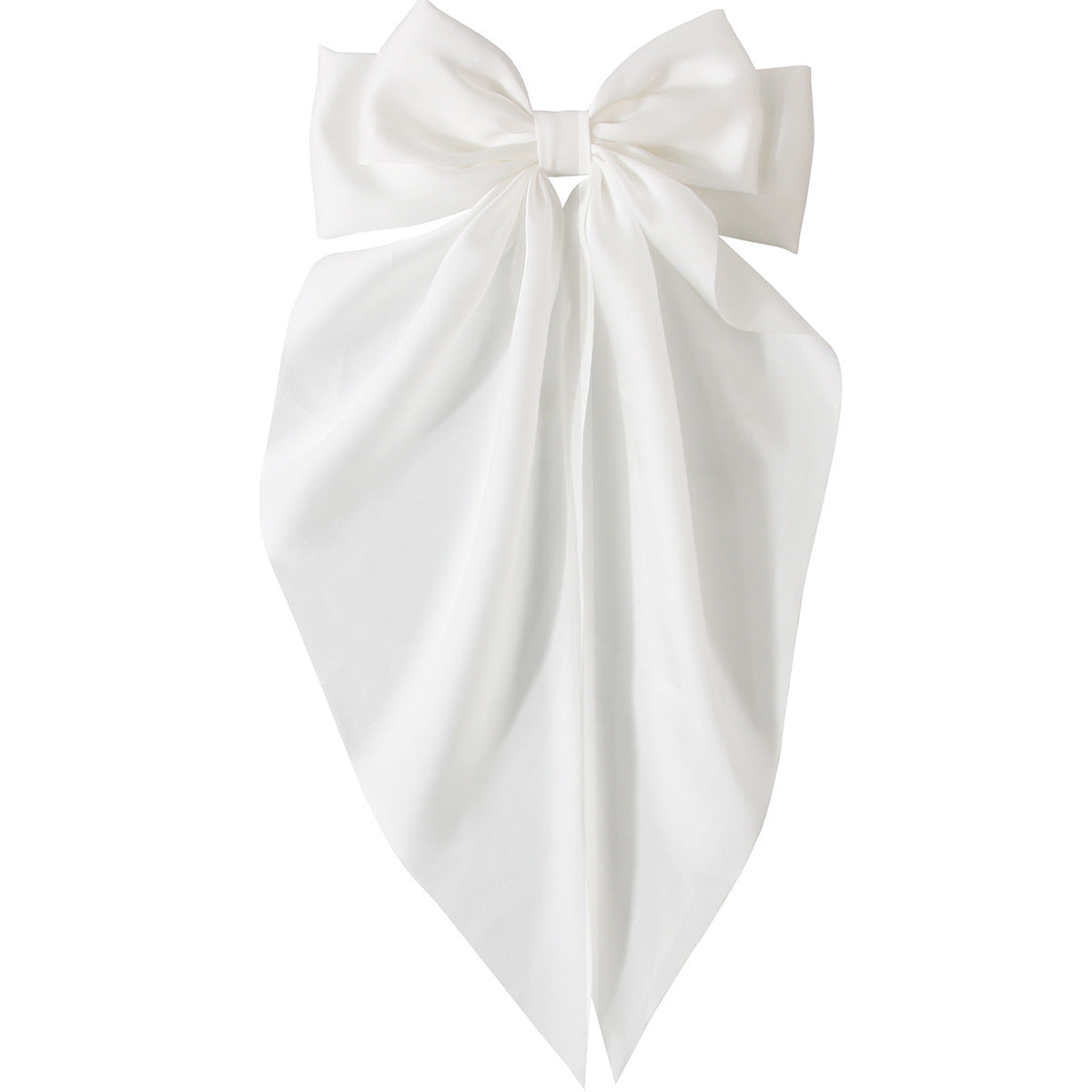 Ribbon Bowknot Spring Clip Satin Barrettes