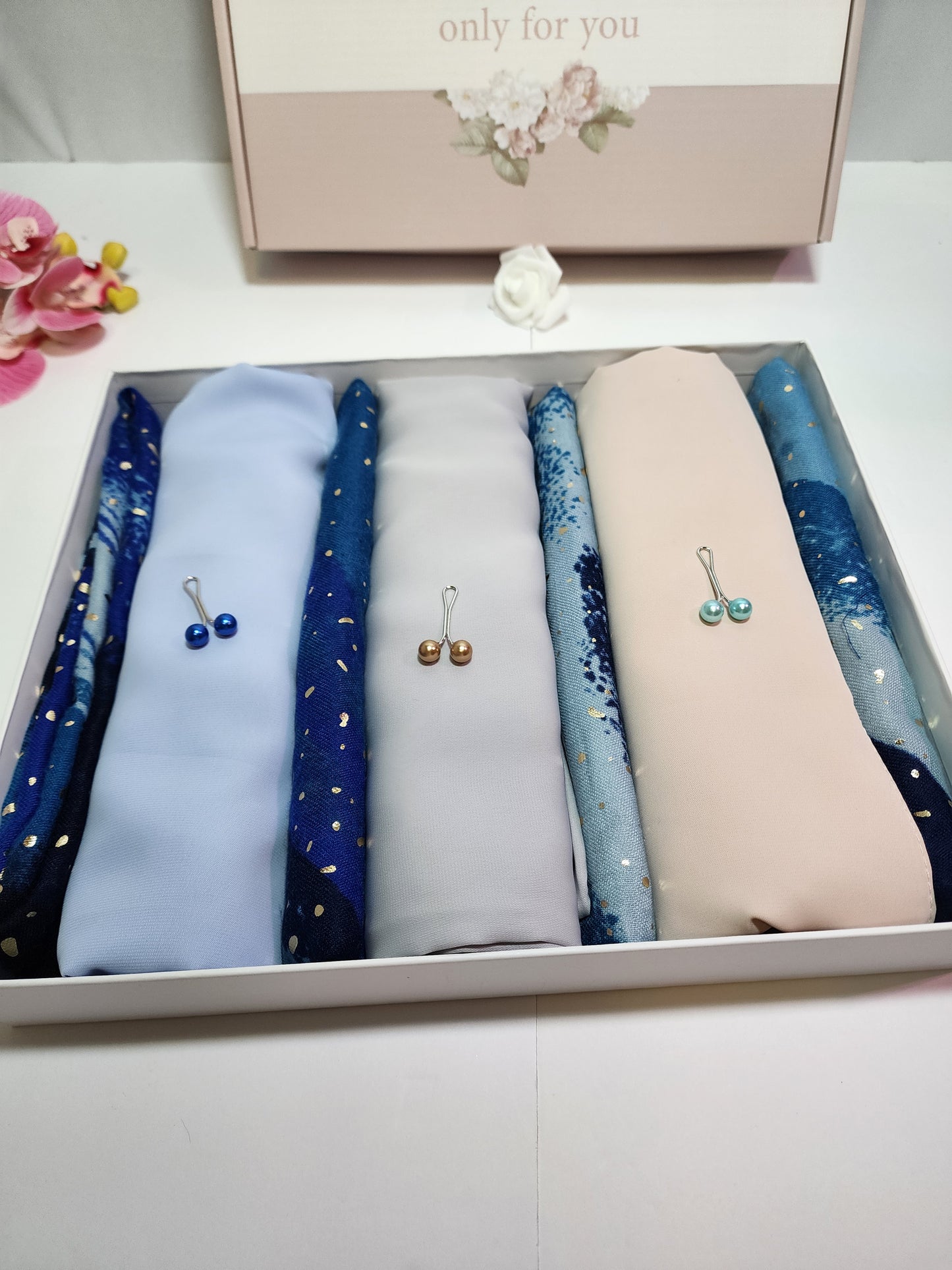 Madina Silk Chiffon Hijab Gift Box