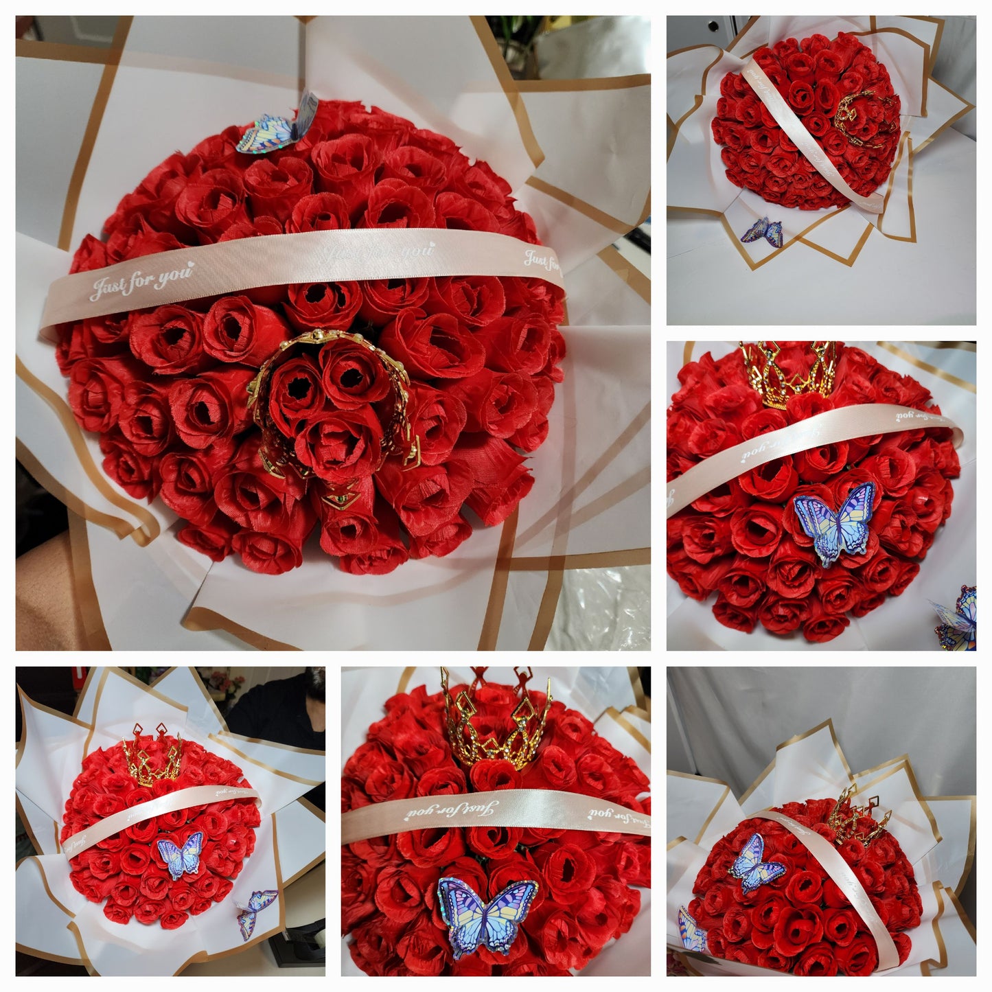 Red flower Rose Bouquet