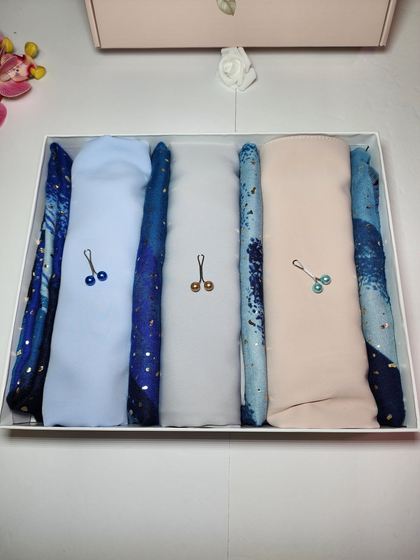 Madina Silk Chiffon Hijab Gift Box