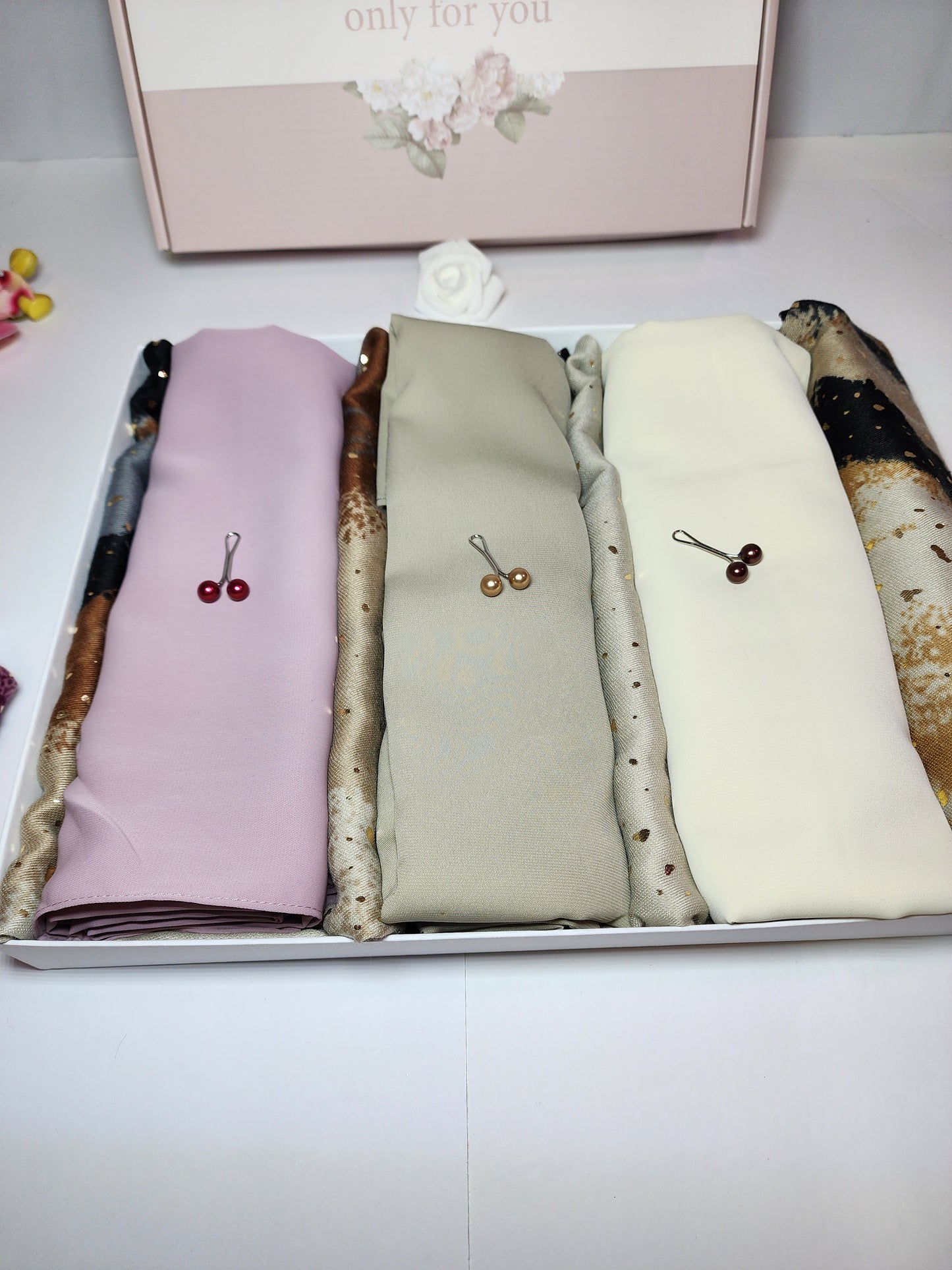 Madina Silk Chiffon Hijab Gift Box