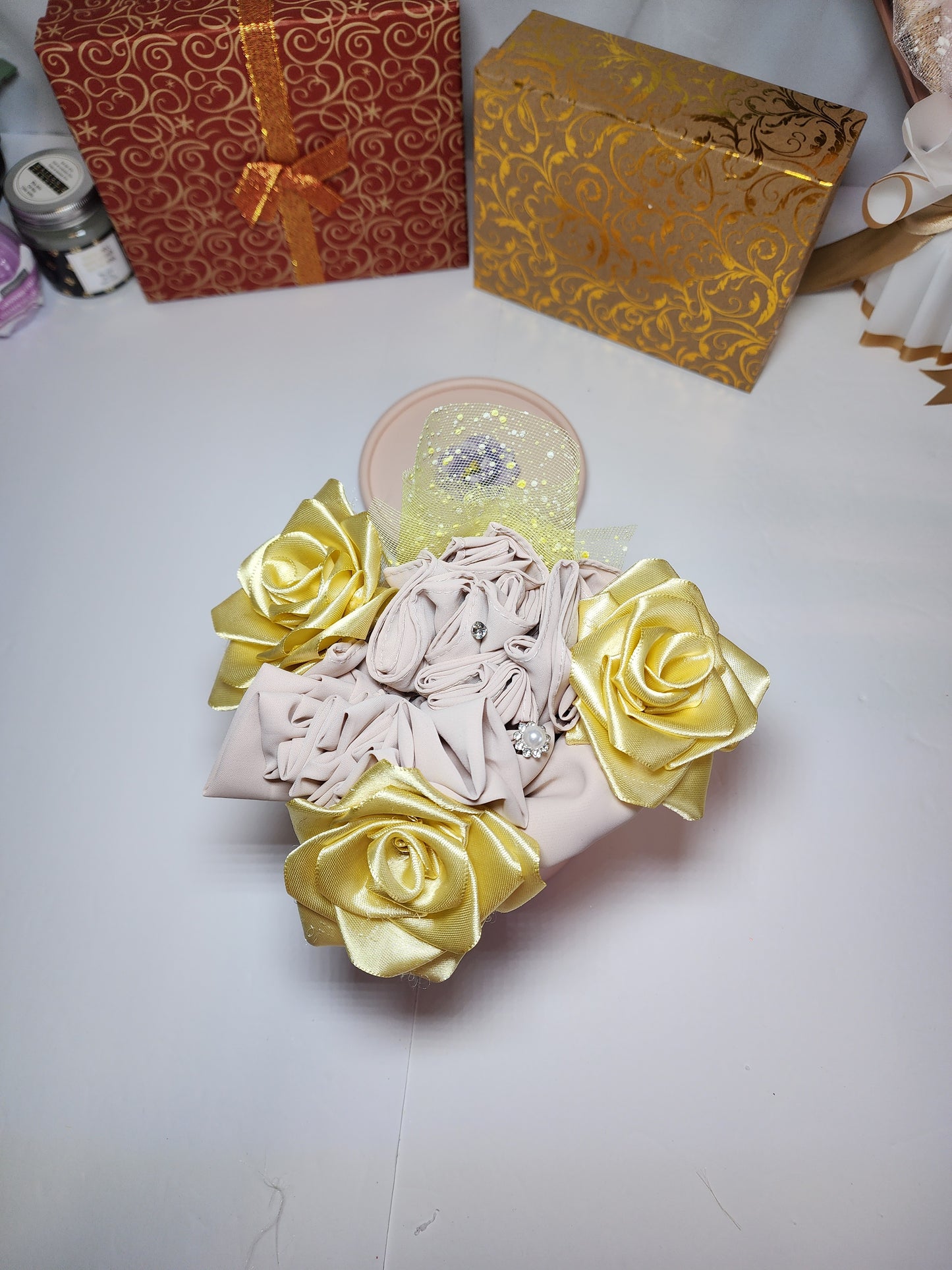 Hijab Ribbon Rose Gift Box