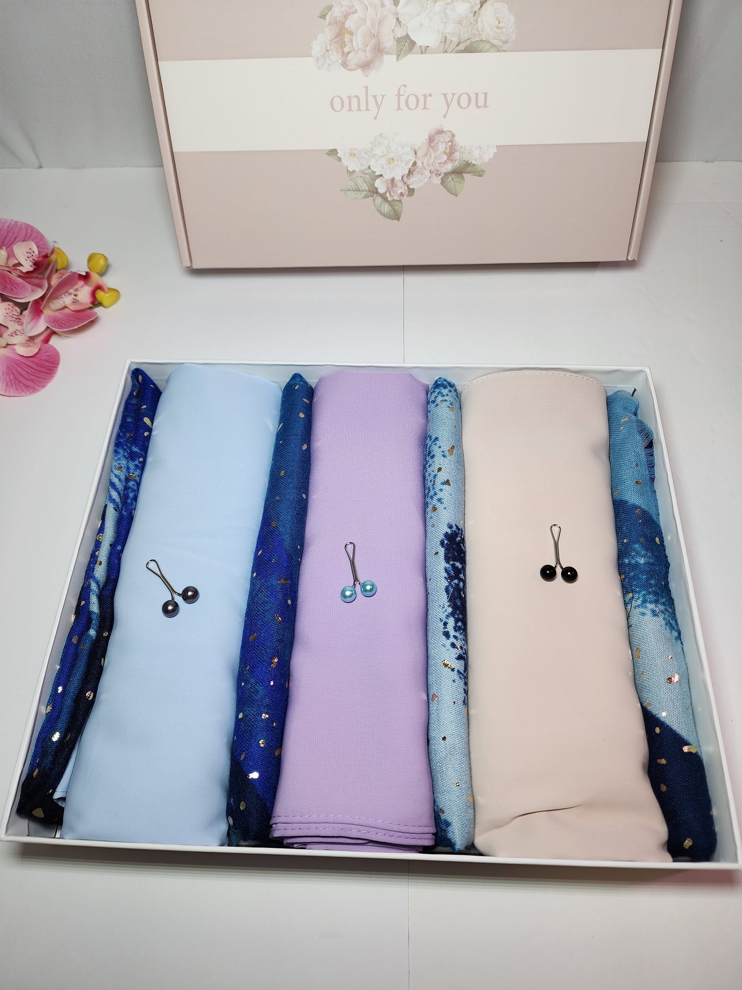 Madina Silk Chiffon Hijab Gift Box