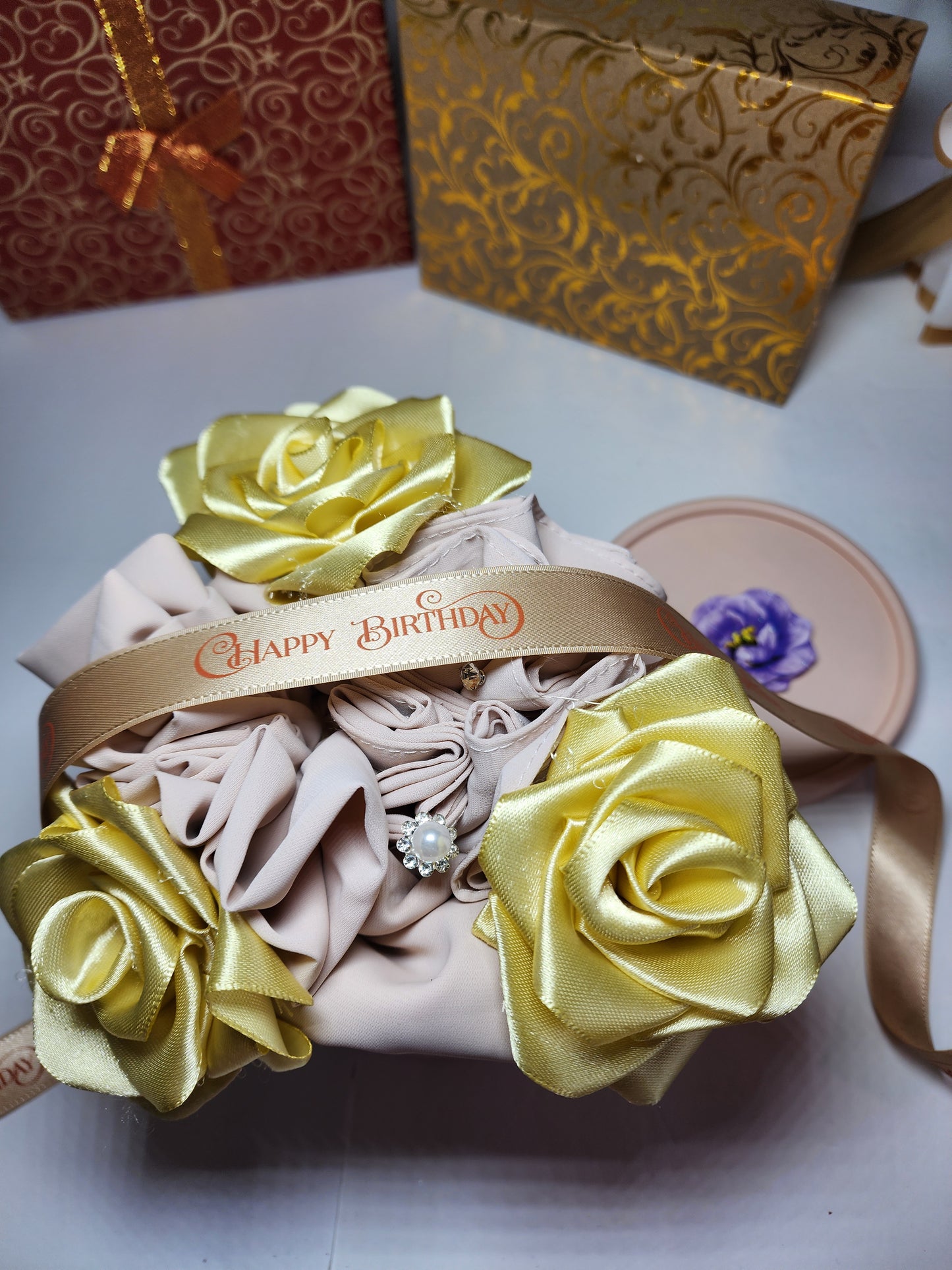 Hijab Ribbon Rose Gift Box