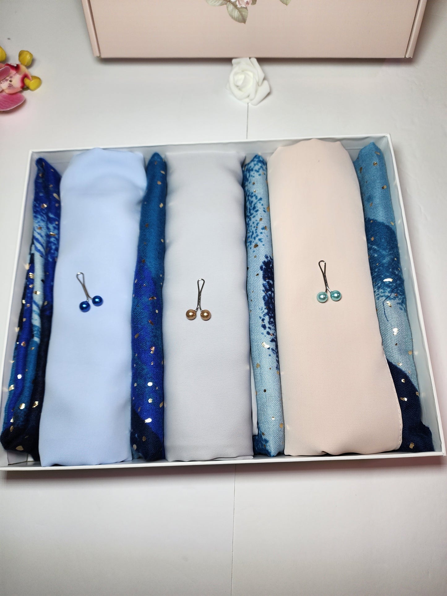 Madina Silk Chiffon Hijab Gift Box