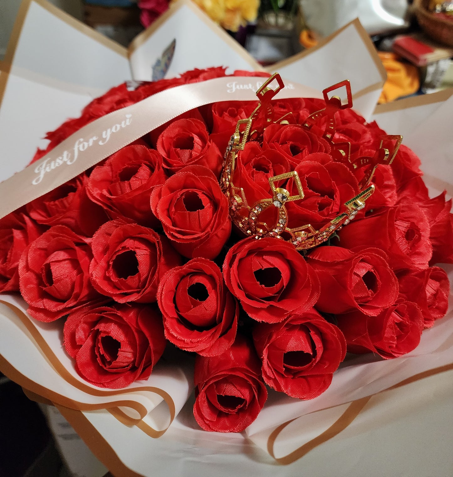 Red flower Rose Bouquet