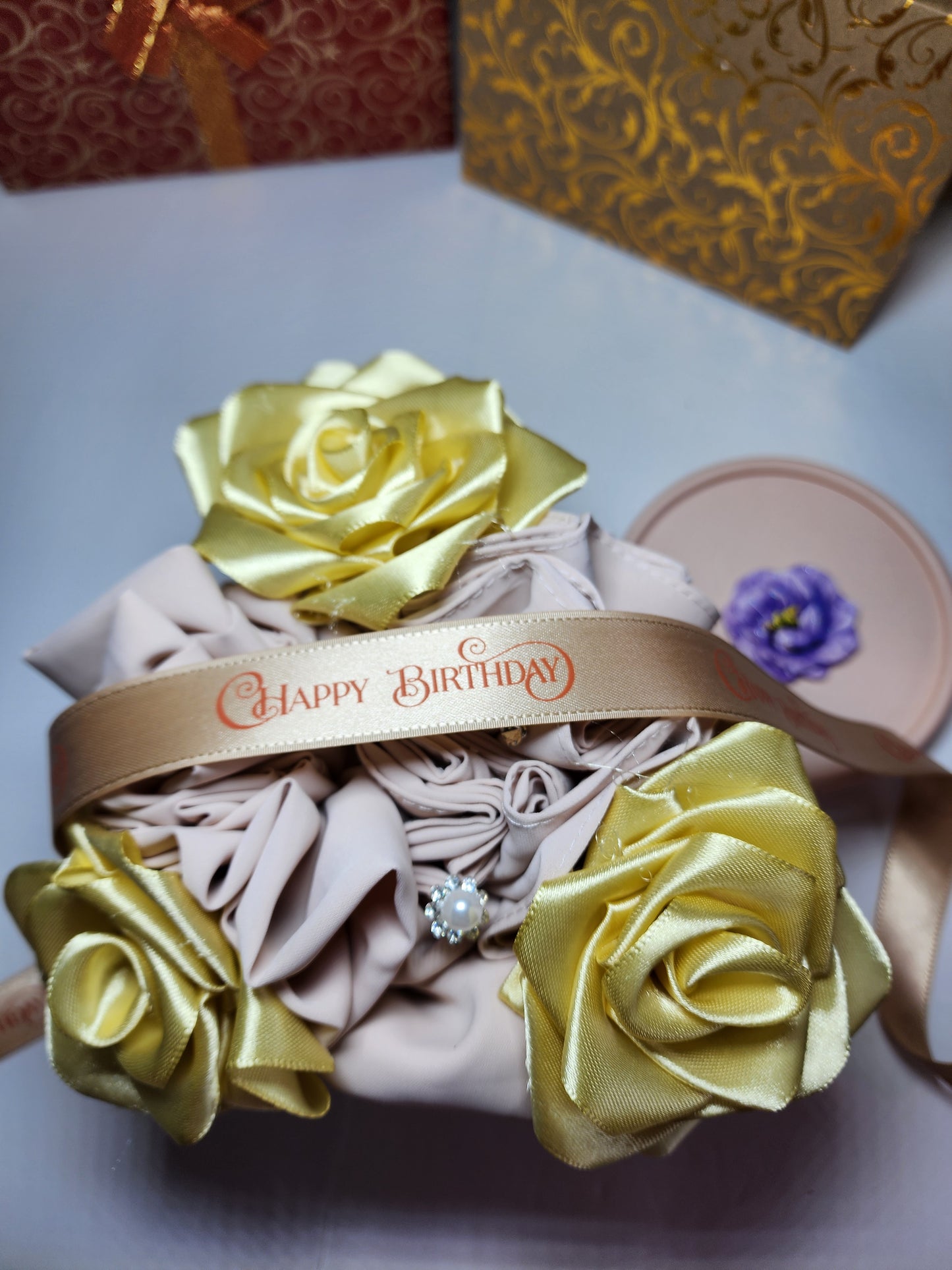 Hijab Ribbon Rose Gift Box