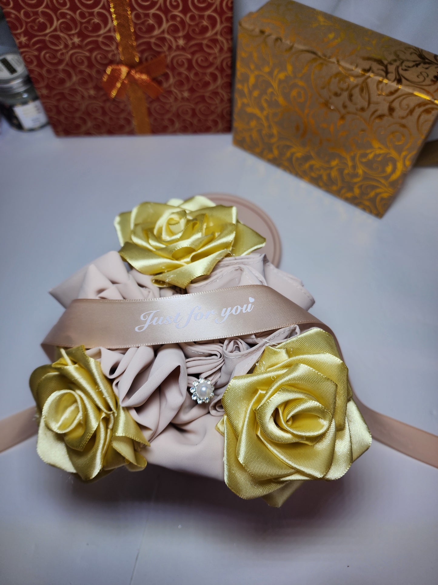 Hijab Ribbon Rose Gift Box