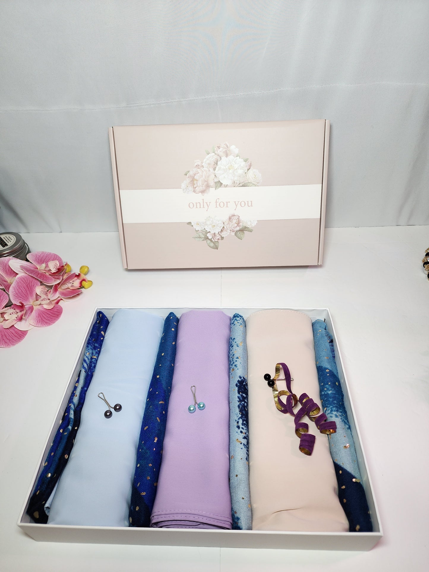 Madina Silk Chiffon Hijab Gift Box