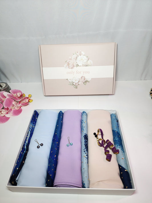 Madina Silk Chiffon Hijab Gift Box